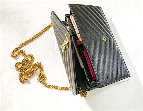 ysl crossbody wallet on chain|BAG REVIEW: YSL Large Monogram Crossbody (Wallet on a .